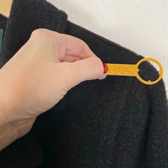 Ralph Lauren LRL Camel Hair Robe Style Wrap Coat Women’s 4 Black Old Money *Read - Picture 14 of 15